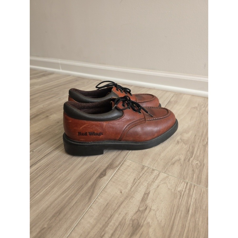 Red Wing Moc Toe Oxford Shoes Mens 10 Brown Leather - Picture 10 of 11